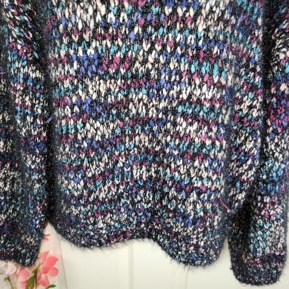 Express cowl neck oversized eyelash sweater small - Picture 4 of 9